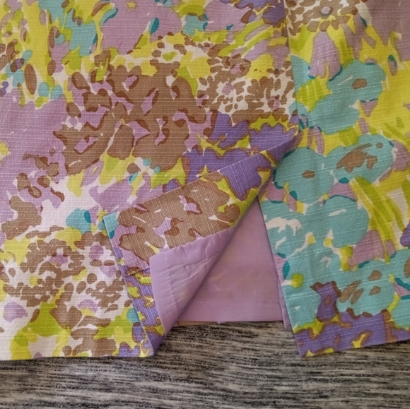 Talbots | Garden Floral Purple, Blue, & Green Pencil Skirt Size 8 - Picture 9 of 12